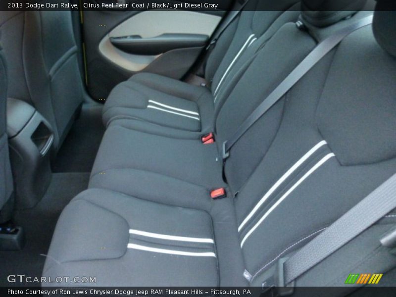 Citrus Peel Pearl Coat / Black/Light Diesel Gray 2013 Dodge Dart Rallye