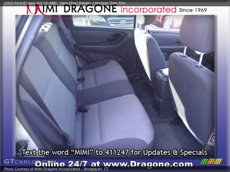 Satin Silver Metallic / Medium Dark Flint 2003 Ford Escape XLS V6 4WD