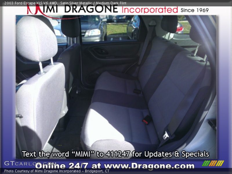Satin Silver Metallic / Medium Dark Flint 2003 Ford Escape XLS V6 4WD