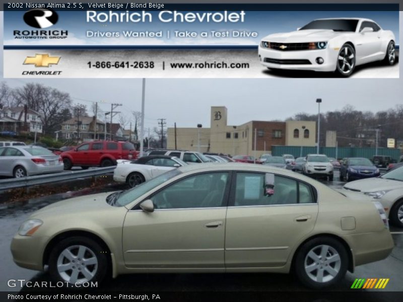 Velvet Beige / Blond Beige 2002 Nissan Altima 2.5 S