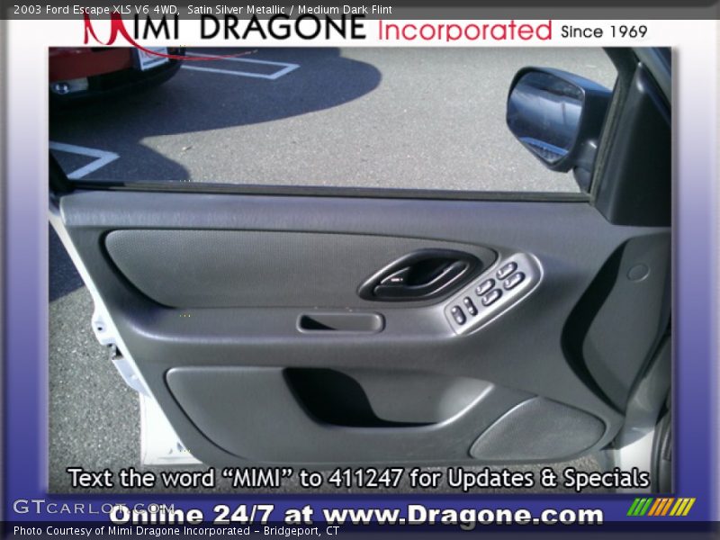 Satin Silver Metallic / Medium Dark Flint 2003 Ford Escape XLS V6 4WD