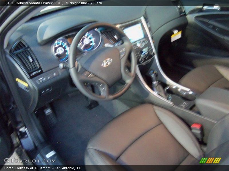 Midnight Black / Black 2013 Hyundai Sonata Limited 2.0T