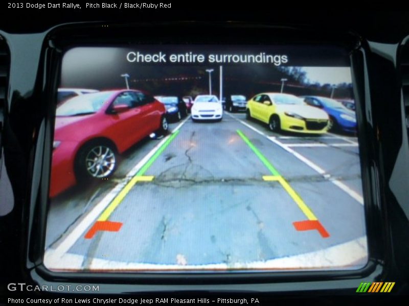 Pitch Black / Black/Ruby Red 2013 Dodge Dart Rallye