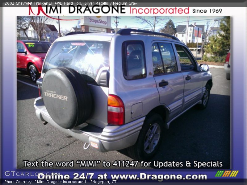 Silver Metallic / Medium Gray 2002 Chevrolet Tracker LT 4WD Hard Top
