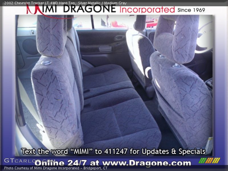 Silver Metallic / Medium Gray 2002 Chevrolet Tracker LT 4WD Hard Top