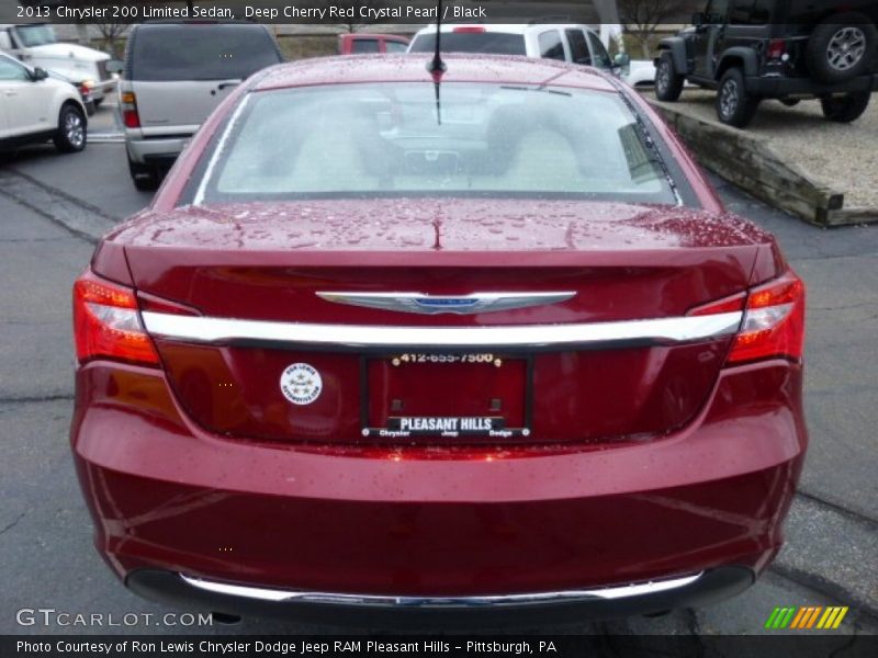 Deep Cherry Red Crystal Pearl / Black 2013 Chrysler 200 Limited Sedan