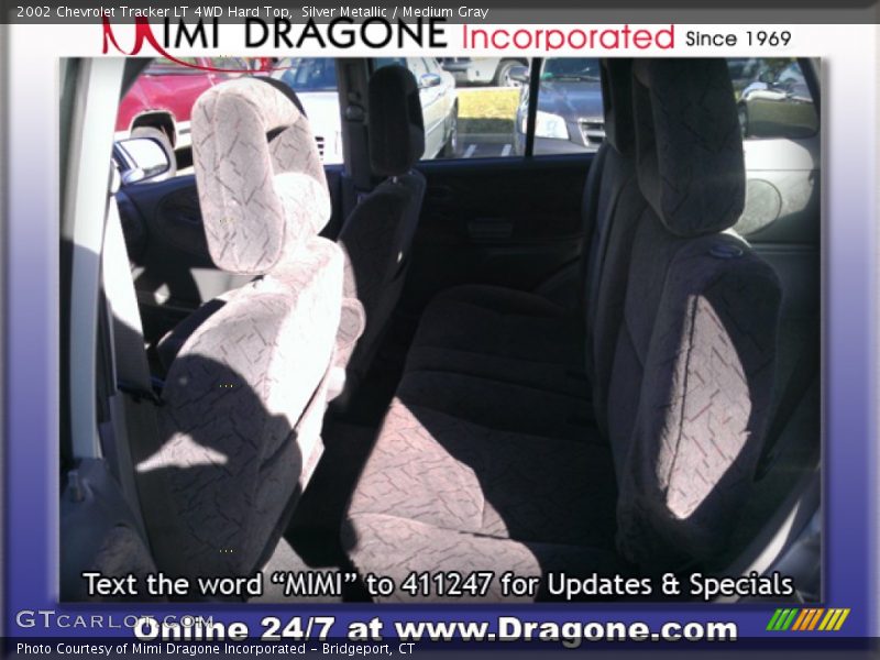 Silver Metallic / Medium Gray 2002 Chevrolet Tracker LT 4WD Hard Top