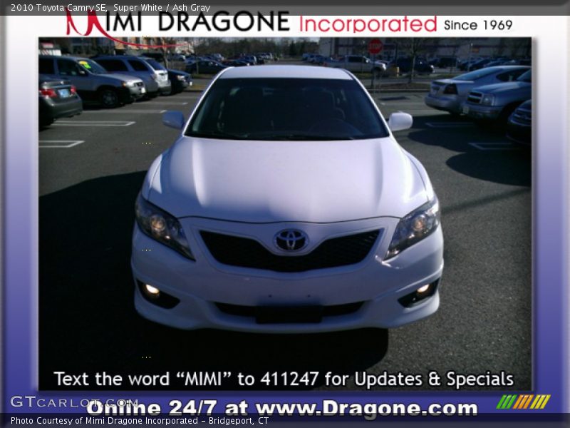 Super White / Ash Gray 2010 Toyota Camry SE
