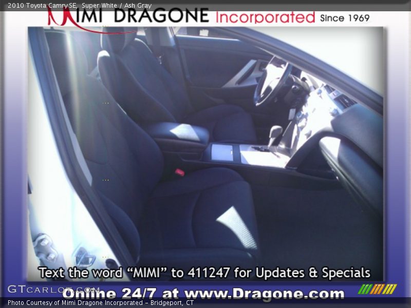 Super White / Ash Gray 2010 Toyota Camry SE