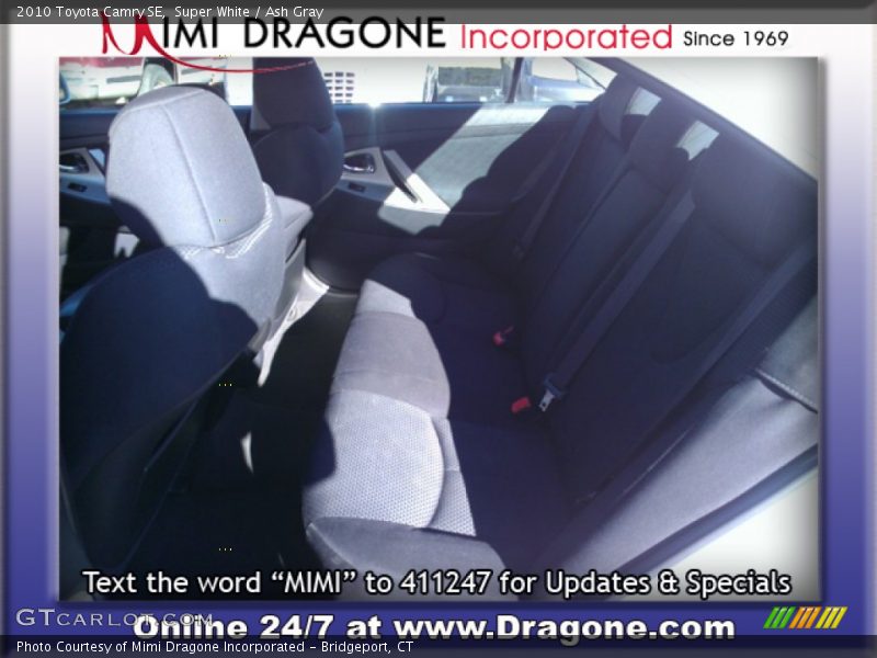 Super White / Ash Gray 2010 Toyota Camry SE
