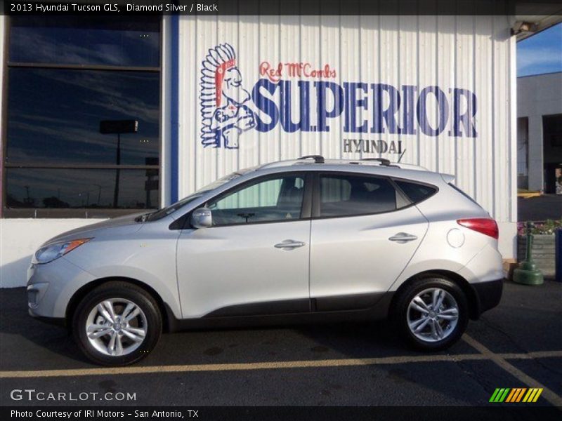 Diamond Silver / Black 2013 Hyundai Tucson GLS