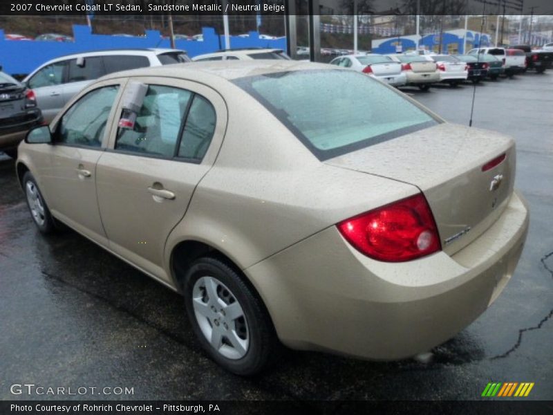 Sandstone Metallic / Neutral Beige 2007 Chevrolet Cobalt LT Sedan