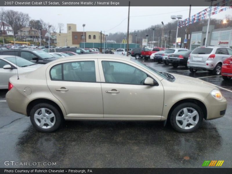 Sandstone Metallic / Neutral Beige 2007 Chevrolet Cobalt LT Sedan