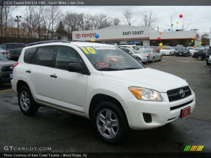 Super White / Ash Gray 2010 Toyota RAV4 I4 4WD
