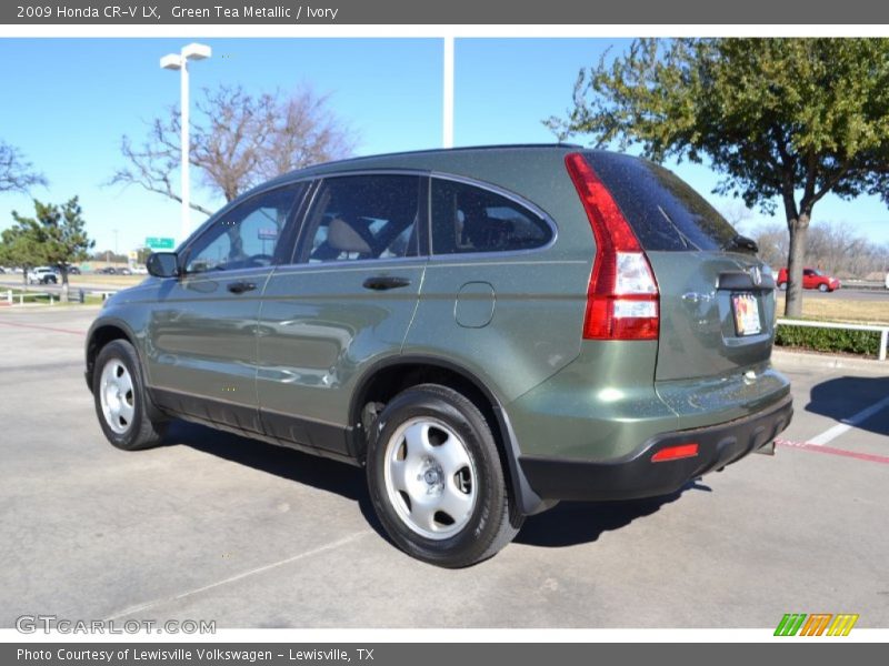 Green Tea Metallic / Ivory 2009 Honda CR-V LX