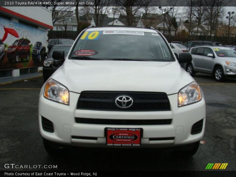Super White / Ash Gray 2010 Toyota RAV4 I4 4WD