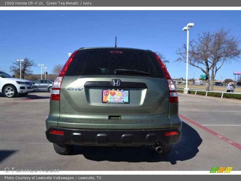 Green Tea Metallic / Ivory 2009 Honda CR-V LX