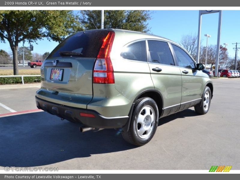 Green Tea Metallic / Ivory 2009 Honda CR-V LX