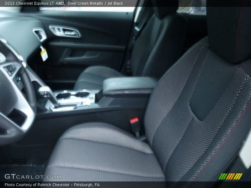 Steel Green Metallic / Jet Black 2013 Chevrolet Equinox LT AWD