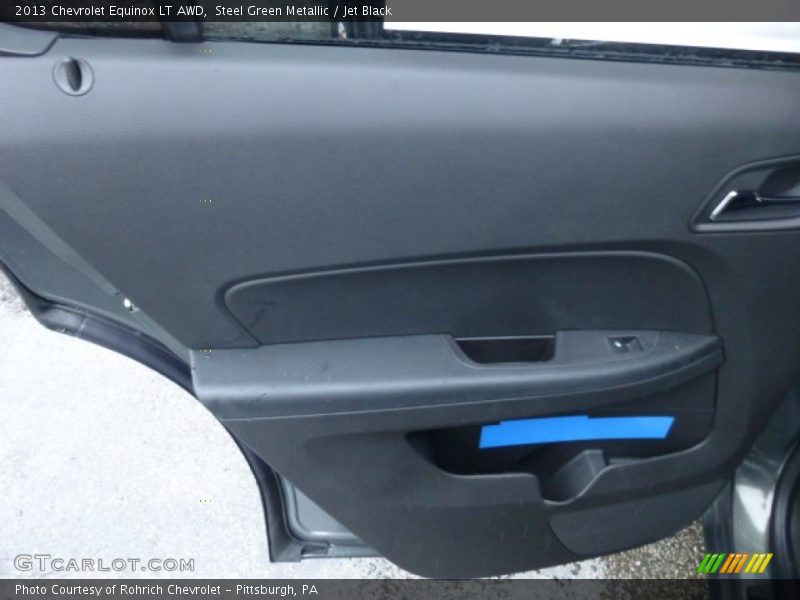 Steel Green Metallic / Jet Black 2013 Chevrolet Equinox LT AWD