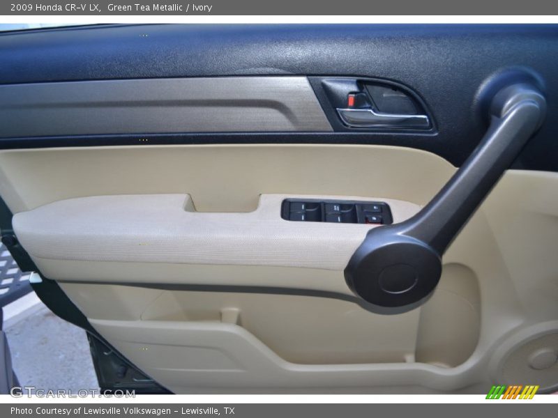 Green Tea Metallic / Ivory 2009 Honda CR-V LX