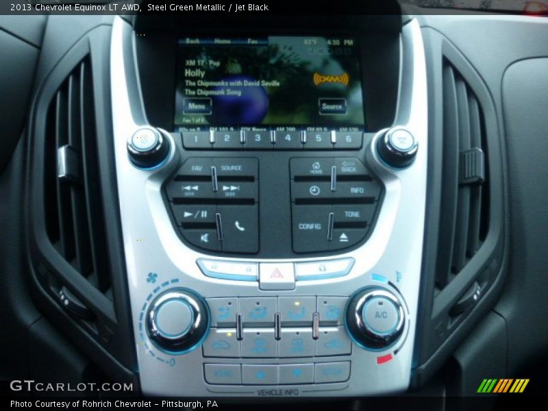Steel Green Metallic / Jet Black 2013 Chevrolet Equinox LT AWD