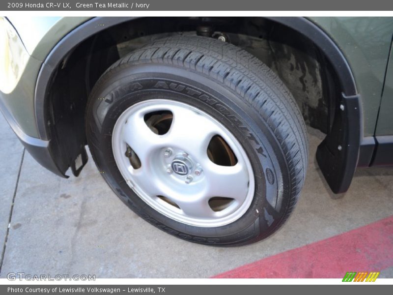 Green Tea Metallic / Ivory 2009 Honda CR-V LX