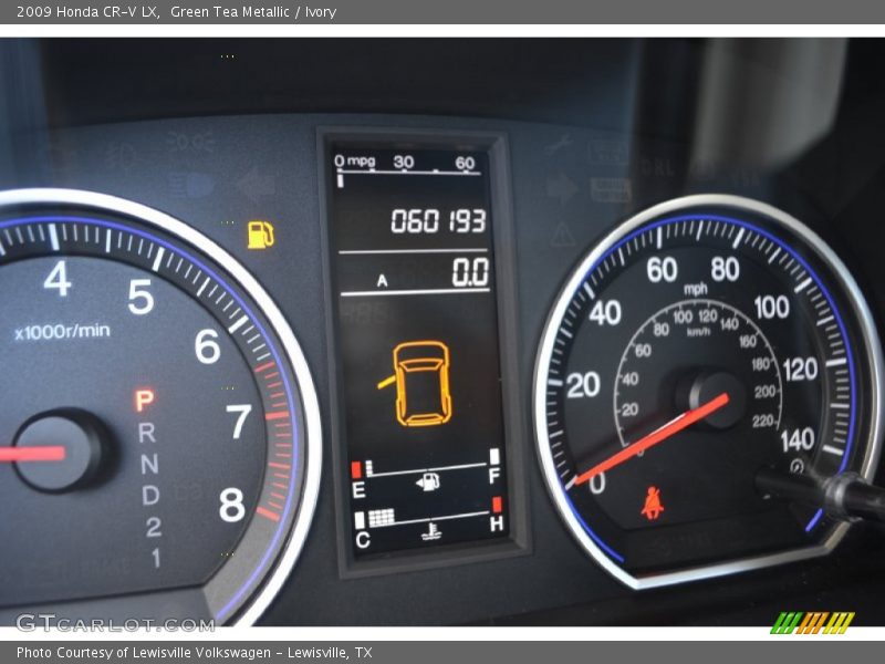 Green Tea Metallic / Ivory 2009 Honda CR-V LX