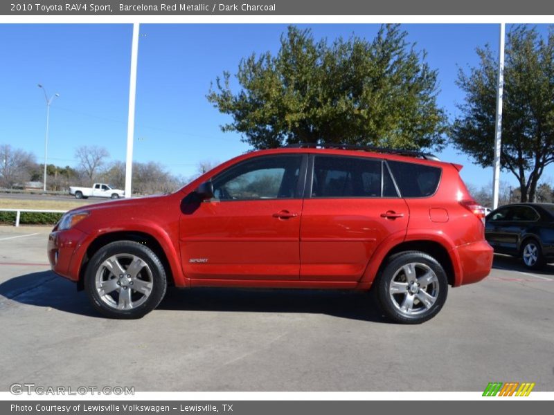 Barcelona Red Metallic / Dark Charcoal 2010 Toyota RAV4 Sport