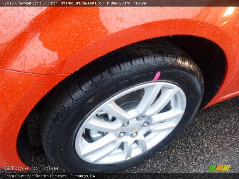 Inferno Orange Metallic / Jet Black/Dark Titanium 2013 Chevrolet Sonic LT Hatch