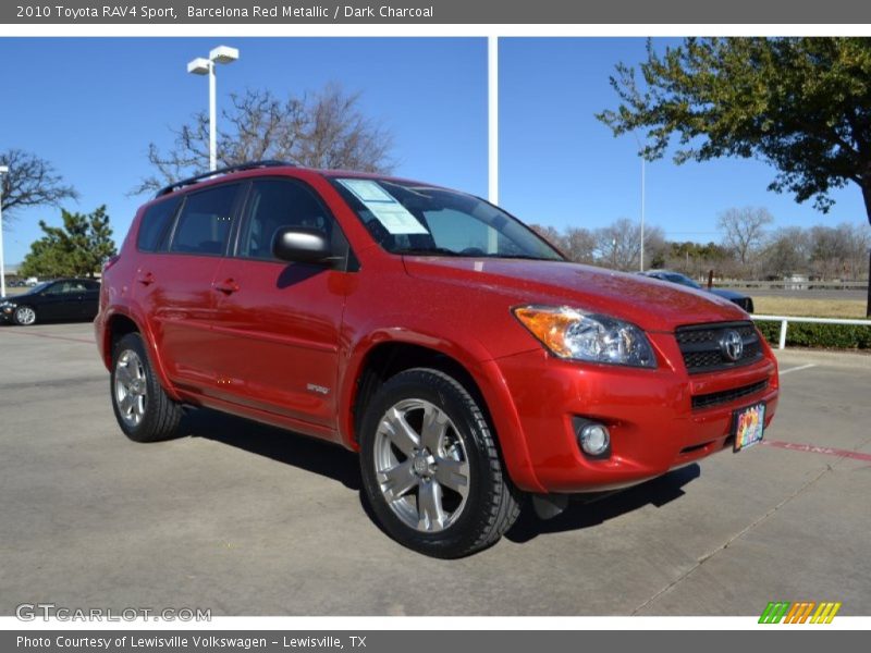 Barcelona Red Metallic / Dark Charcoal 2010 Toyota RAV4 Sport