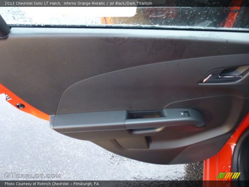 Inferno Orange Metallic / Jet Black/Dark Titanium 2013 Chevrolet Sonic LT Hatch