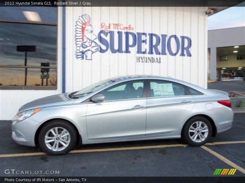 Radiant Silver / Gray 2013 Hyundai Sonata GLS