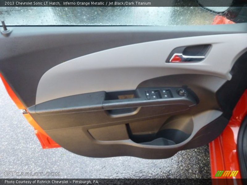 Inferno Orange Metallic / Jet Black/Dark Titanium 2013 Chevrolet Sonic LT Hatch