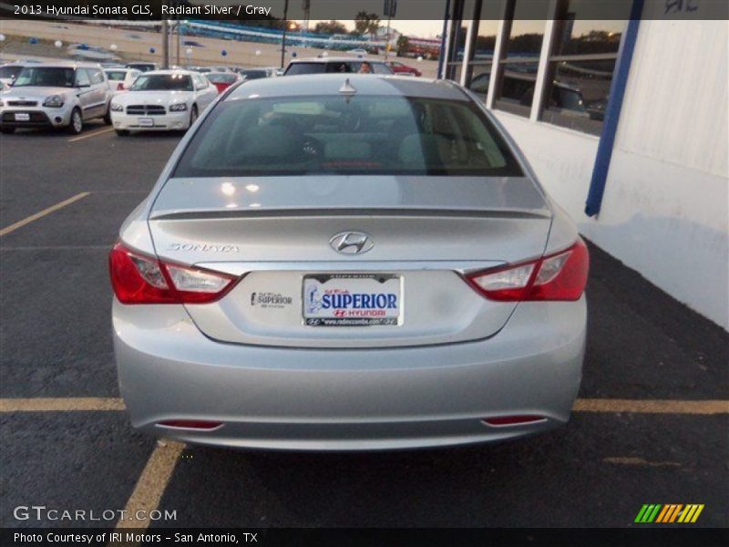 Radiant Silver / Gray 2013 Hyundai Sonata GLS