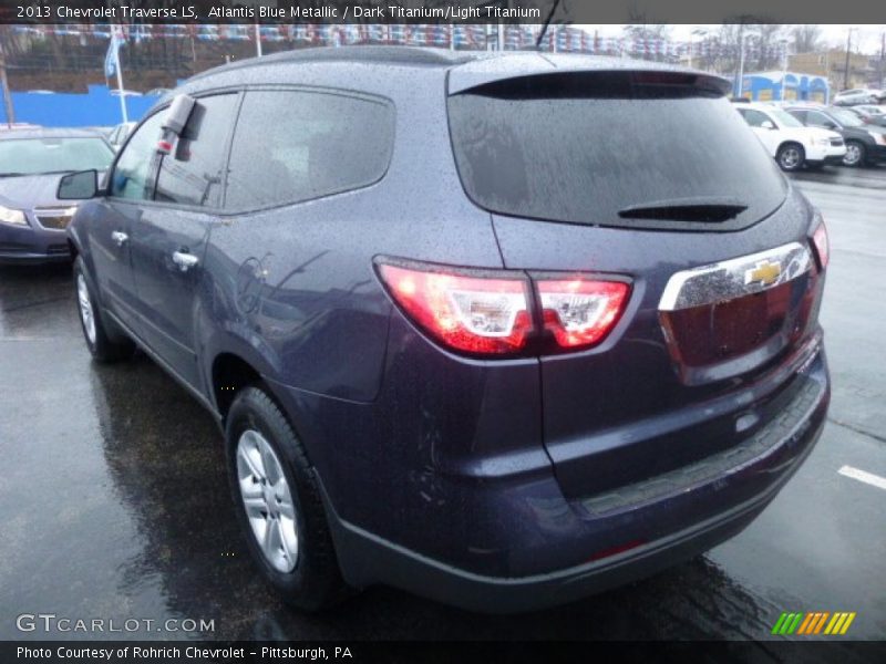 Atlantis Blue Metallic / Dark Titanium/Light Titanium 2013 Chevrolet Traverse LS
