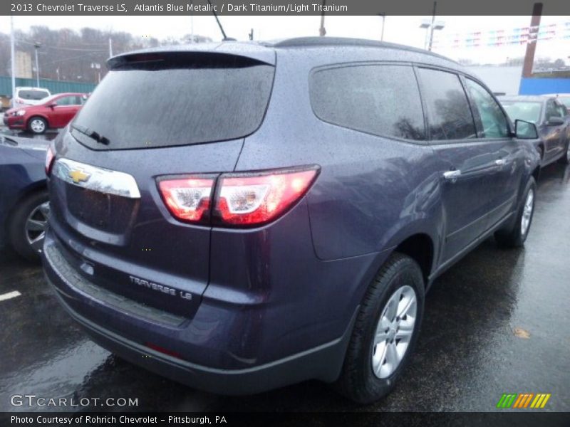 Atlantis Blue Metallic / Dark Titanium/Light Titanium 2013 Chevrolet Traverse LS