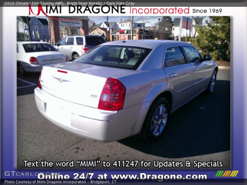 Bright Silver Metallic / Dark Slate Gray 2010 Chrysler 300 Touring AWD