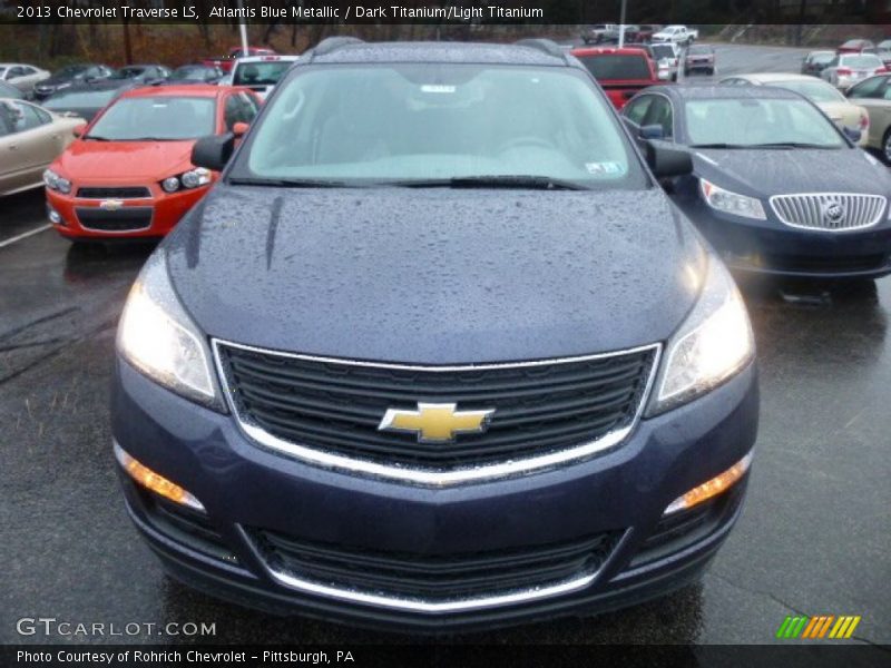 Atlantis Blue Metallic / Dark Titanium/Light Titanium 2013 Chevrolet Traverse LS