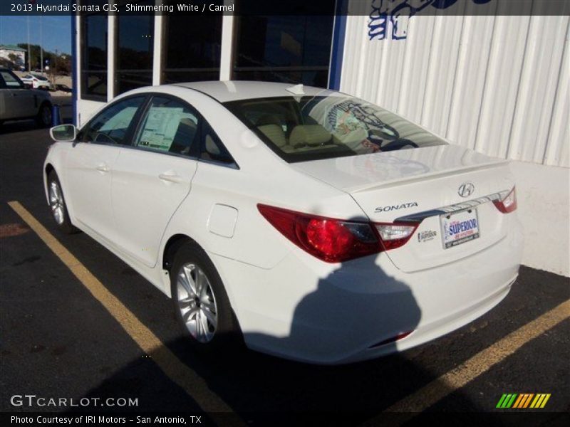 Shimmering White / Camel 2013 Hyundai Sonata GLS