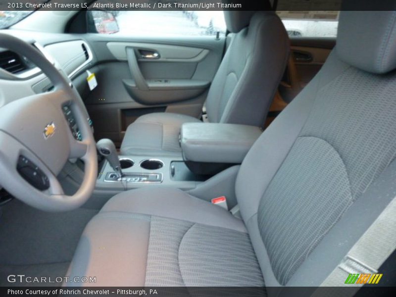 Atlantis Blue Metallic / Dark Titanium/Light Titanium 2013 Chevrolet Traverse LS