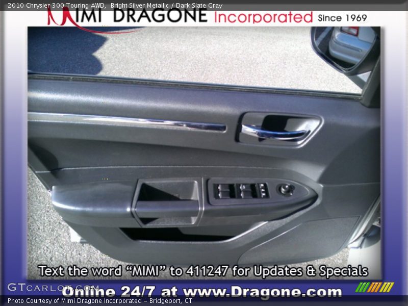 Bright Silver Metallic / Dark Slate Gray 2010 Chrysler 300 Touring AWD