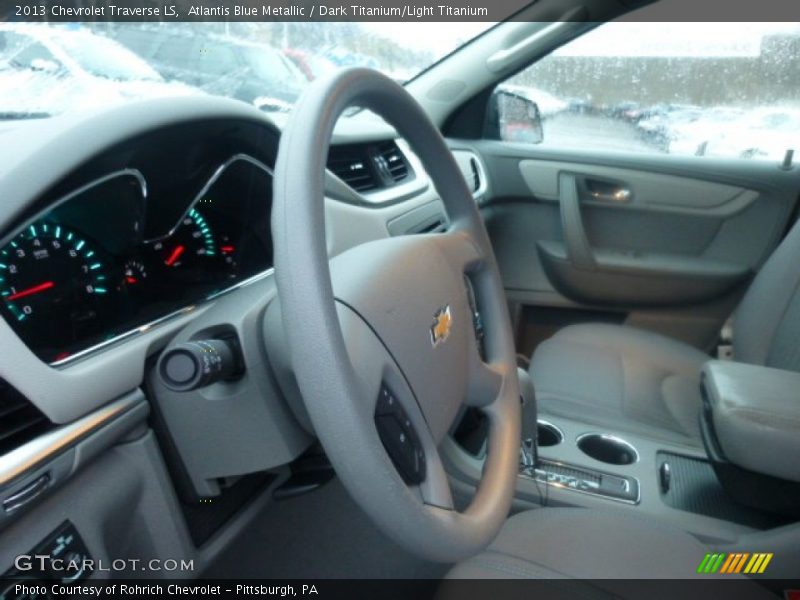 Atlantis Blue Metallic / Dark Titanium/Light Titanium 2013 Chevrolet Traverse LS