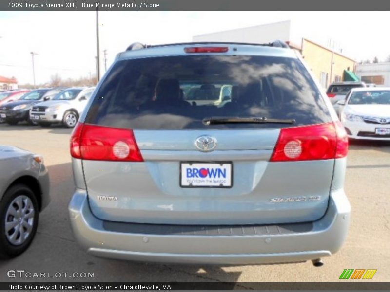 Blue Mirage Metallic / Stone 2009 Toyota Sienna XLE