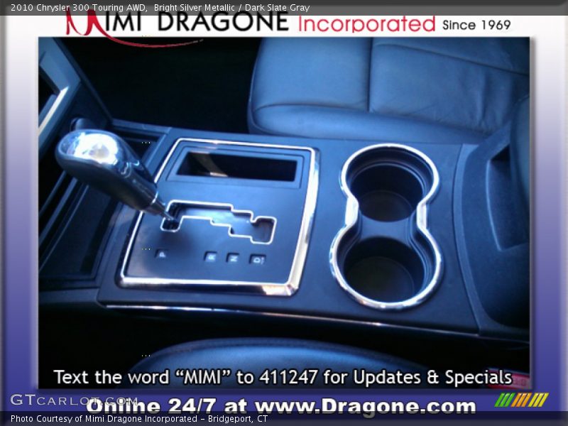 Bright Silver Metallic / Dark Slate Gray 2010 Chrysler 300 Touring AWD