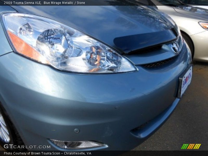 Blue Mirage Metallic / Stone 2009 Toyota Sienna XLE