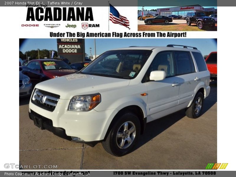 Taffeta White / Gray 2007 Honda Pilot EX-L
