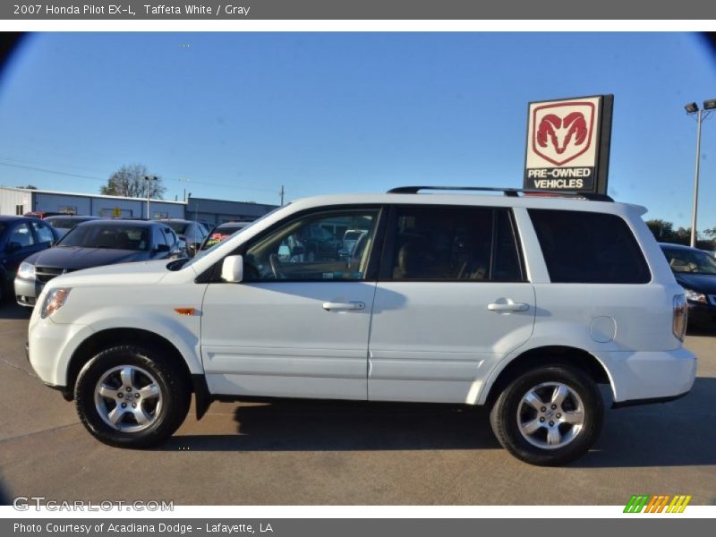 Taffeta White / Gray 2007 Honda Pilot EX-L