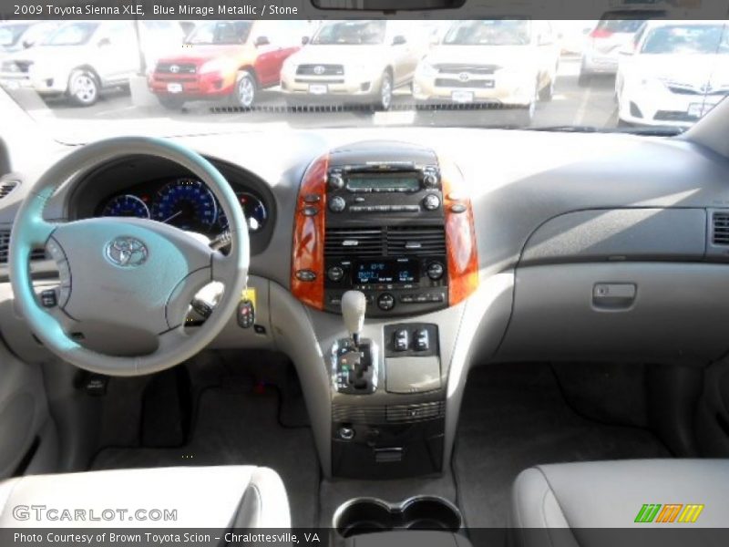 Blue Mirage Metallic / Stone 2009 Toyota Sienna XLE