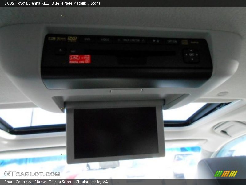 Blue Mirage Metallic / Stone 2009 Toyota Sienna XLE
